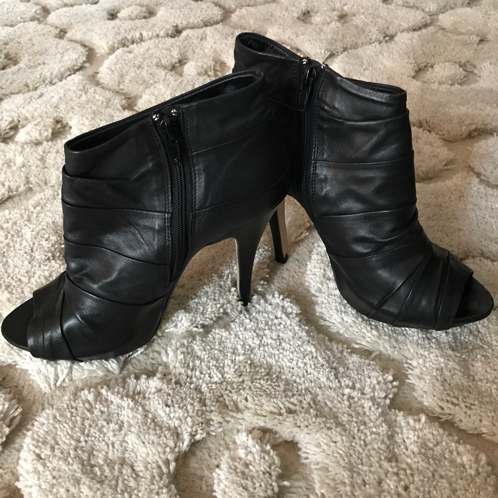 Platform Open Toe Booties - image 2